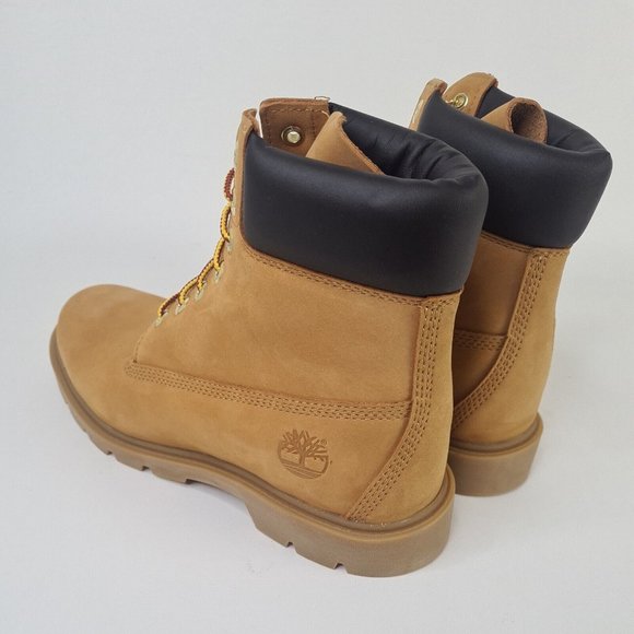 Timberland 6 Inch Classic Boot Wheat Brown Waterproof Boots - Picture 7 of 12